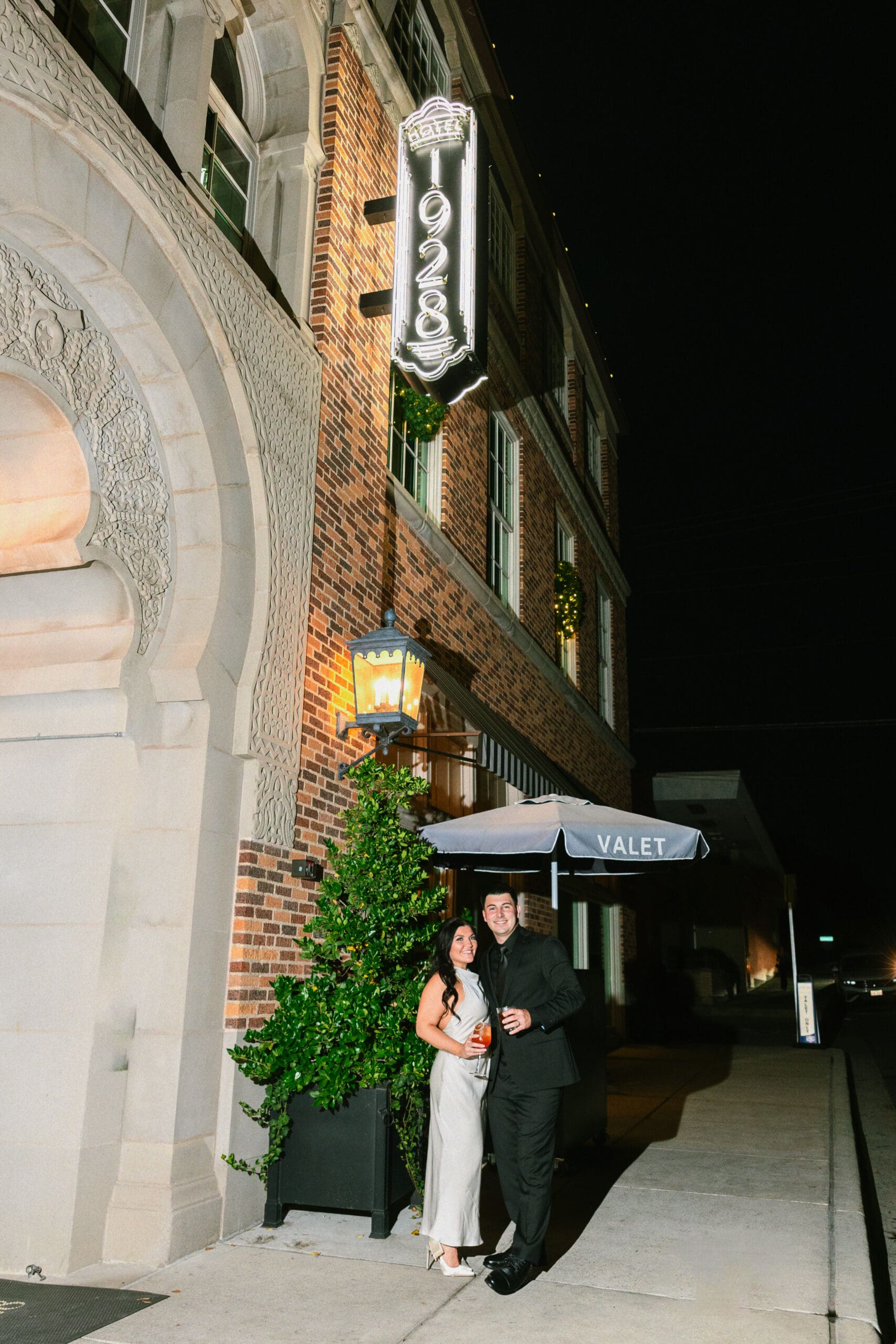 A couple just married at 1928 hotel in Waco TX